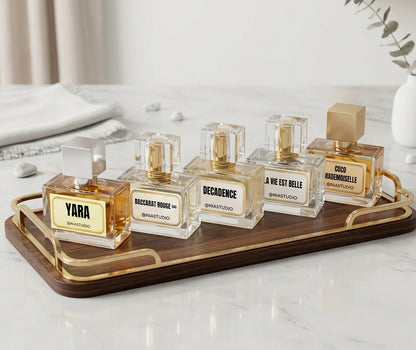 NIA 5-Piece Perfume Oil Gift Set – 5 x 30ml Long-Lasting Fragrance Oils – Sweet, Floral, Fruity & Elegant Scents